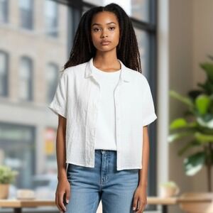 Monteau Cream Button-Up Shirt
